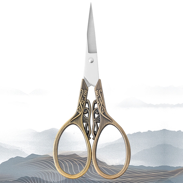 PandaHall Stainless Steel Scissors, Embroidery Scissors, Sewing Scissors, with Zinc Alloy Handle, Antique Bronze, 110x47mm Stainless Steel
PandaHall Stainless Steel Scissors, Embroidery Scissors, Sewing Scissors, with Zinc Alloy Handle, Antique Bronze, 110x47mm Stainless Steel