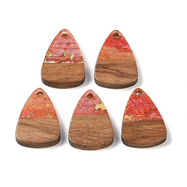 PandaHall Resin & Wood Pendants, with Gold Foil, Triangle Charm, Orange, 23x15x3mm, Hole: 2mm Wood Triangle Orange
PandaHall Resin & Wood Pendants, with Gold Foil, Triangle Charm, Orange, 23x15x3mm, Hole: 2mm Wood Triangle Orange