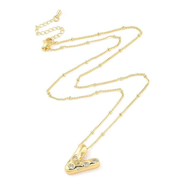 PandaHall Brass Micro Pave Clear Cubic Zirconia Pendant Necklaces, Letter V, 17.72 inch(450mm), Letter V: 19x17mm Cubic Zirconia Letter V...
PandaHall Brass Micro Pave Clear Cubic Zirconia Pendant Necklaces, Letter V, 17.72 inch(450mm), Letter V: 19x17mm Cubic Zirconia Letter V...