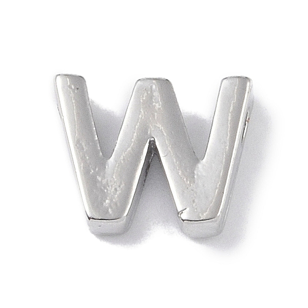 PandaHall Brass Pendants, Letter Charms, Platinum, Letter W, 8.5x10x3mm, Hole: 1.5mm Brass Letter W
PandaHall Brass Pendants, Letter Charms, Platinum, Letter W, 8.5x10x3mm, Hole: 1.5mm Brass Letter W