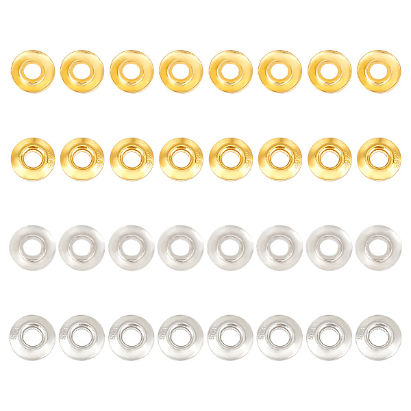 PandaHall BENECREAT 16 Pairs 2 Colors 925 Sterling Silver Spacer Beads, Flat Round, with S925 Stamp, Platinum & Golden, 3.5x1mm, Hole: 1.2mm...
PandaHall BENECREAT 16 Pairs 2 Colors 925 Sterling Silver Spacer Beads, Flat Round, with S925 Stamp, Platinum & Golden, 3.5x1mm, Hole: 1.2mm...