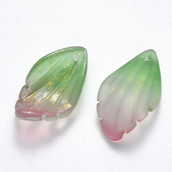 PandaHall Two Tone Spray Painted Glass Pendants, with Glitter Powder, Frosted, Leaf, Green, 22.5x12.5x5.5mm, Hole: 1mm Glass Leaf Green
PandaHall Two Tone Spray Painted Glass Pendants, with Glitter Powder, Frosted, Leaf, Green, 22.5x12.5x5.5mm, Hole: 1mm Glass Leaf Green