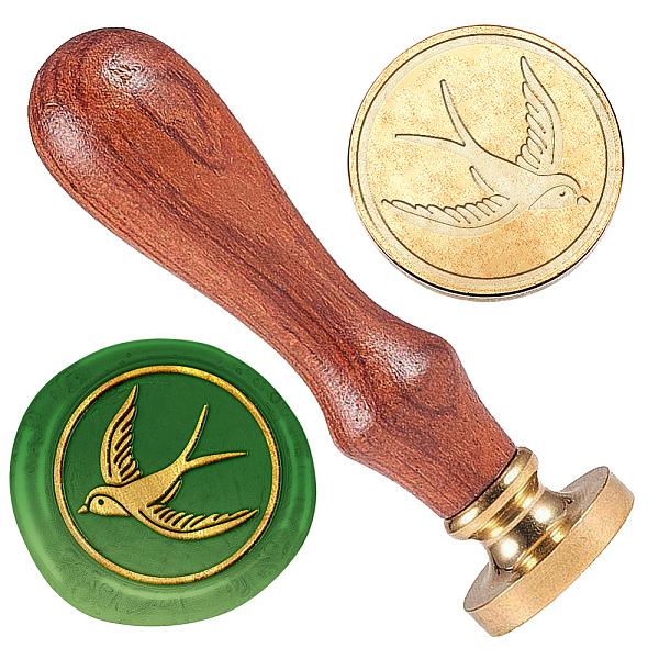 PandaHall DELORIGIN Swallow Wax Seal Stamp Wedding Invitations Embossed Stamp Sealing Removable 1" Brass Wax Seal Stamp Head with Wooden...
PandaHall DELORIGIN Swallow Wax Seal Stamp Wedding Invitations Embossed Stamp Sealing Removable 1" Brass Wax Seal Stamp Head with Wooden...