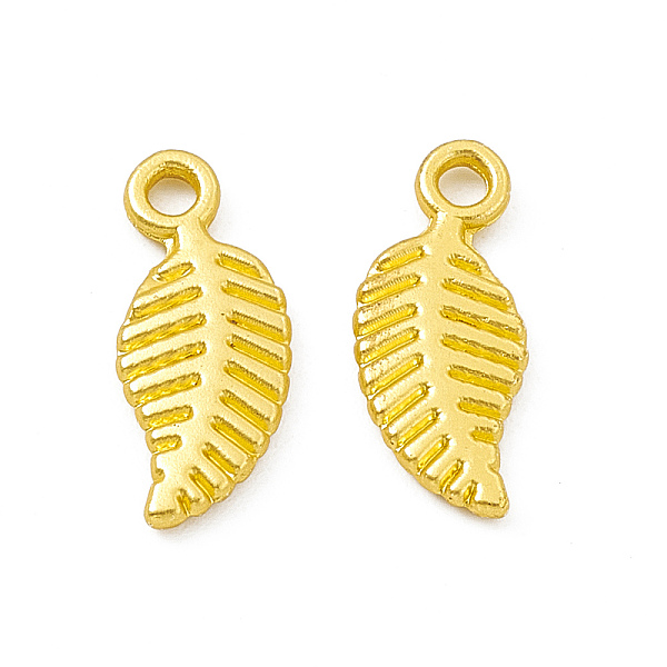 PandaHall Rack Plating Alloy Pendants, Cadmium Free & Lead Free & Nickle Free, Leaf Charms, Matte Gold Color, 15x6x1.5mm, Hole: 1.6mm Alloy...
PandaHall Rack Plating Alloy Pendants, Cadmium Free & Lead Free & Nickle Free, Leaf Charms, Matte Gold Color, 15x6x1.5mm, Hole: 1.6mm Alloy...
