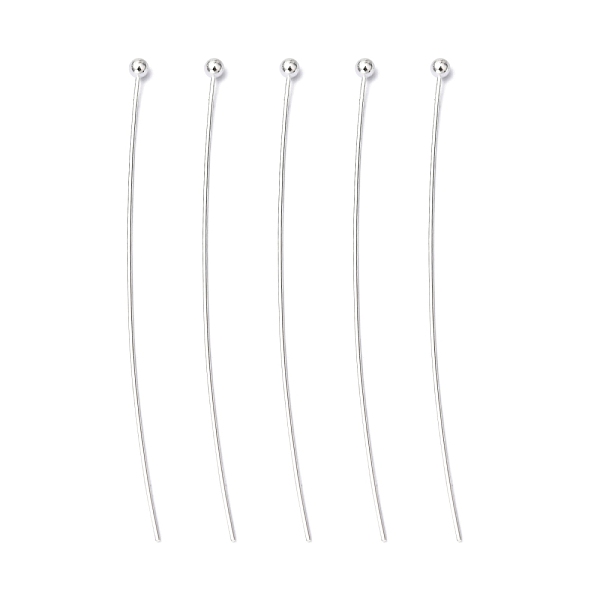 PandaHall Brass Ball Head pins, Silver Color Plated, Size: about 0.5mm thick, 24 Gauge,, 45mm long, Head: 1.5mm Brass
PandaHall Brass Ball Head pins, Silver Color Plated, Size: about 0.5mm thick, 24 Gauge,, 45mm long, Head: 1.5mm Brass