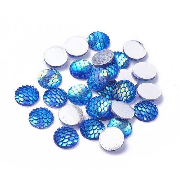 PandaHall Resin Cabochons, Flat Round with Mermaid Fish Scale, Royal Blue, 12x3mm Resin Flat Round Blue
PandaHall Resin Cabochons, Flat Round with Mermaid Fish Scale, Royal Blue, 12x3mm Resin Flat Round Blue