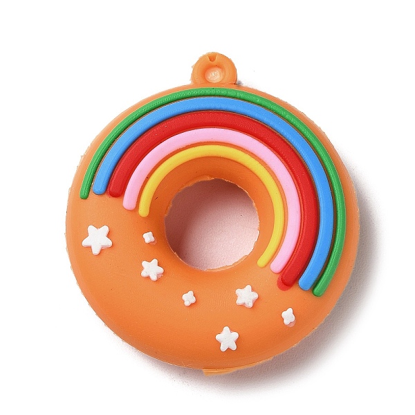 PandaHall PVC Plastic Pendants, Donut with Rainbow Charm, Coral, 48x43.5x14mm, Hole: 2.5mm PVC Donut Red
PandaHall PVC Plastic Pendants, Donut with Rainbow Charm, Coral, 48x43.5x14mm, Hole: 2.5mm PVC Donut Red