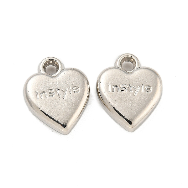 PandaHall CCB Plastic Pendants, Heart Charms, Platinum, 18x14x4mm, Hole: 2mm Plastic Heart
PandaHall CCB Plastic Pendants, Heart Charms, Platinum, 18x14x4mm, Hole: 2mm Plastic Heart
