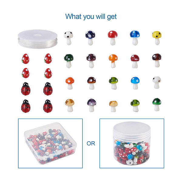 PandaHall Kissitty DIY Children's Day Stretch Bracelets Making Kits, Including Handmade Lampwork Beads, Elastic Crystal Thread, Mixed Shape..., Multicolor
PandaHall Kissitty DIY Children's Day Stretch Bracelets Making Kits, Including Handmade Lampwork Beads, Elastic Crystal Thread, Mixed Shape..., Multicolor