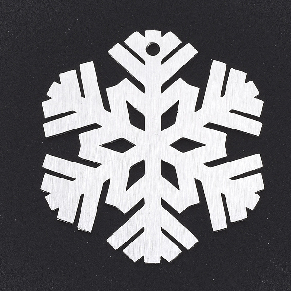 PandaHall Aluminium Big Pendants, Laser Cut Big Pendants, Snowflake, Silver Color Plated, 50x50x1mm, Hole: 3mm Aluminum Snowflake
PandaHall Aluminium Big Pendants, Laser Cut Big Pendants, Snowflake, Silver Color Plated, 50x50x1mm, Hole: 3mm Aluminum Snowflake