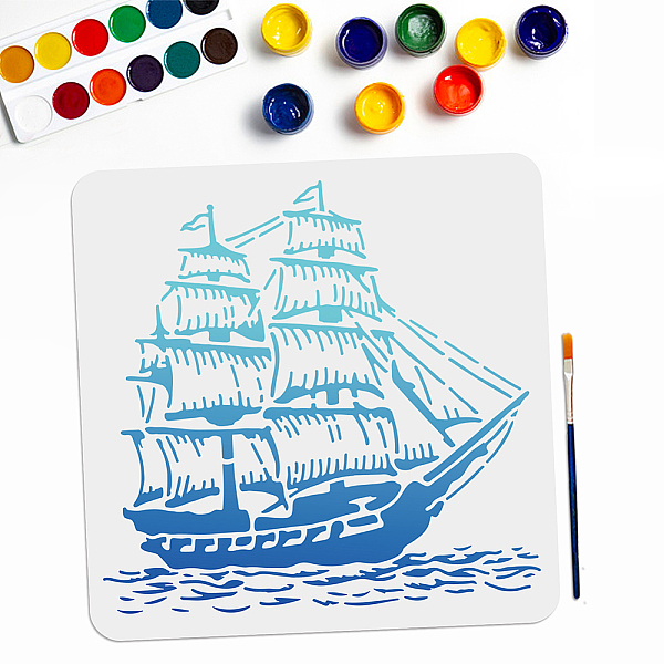 PandaHall MAYJOYDIY Sailboat Stencil Template Nautical Ship Stencil 11.8×11.8inch with Paint Brush Large Boat Sea Wave Pattern Reusable...
PandaHall MAYJOYDIY Sailboat Stencil Template Nautical Ship Stencil 11.8×11.8inch with Paint Brush Large Boat Sea Wave Pattern Reusable...
