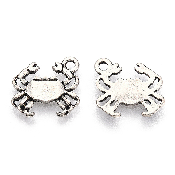 PandaHall Tibetan Style Alloy Pendants, Cadmium Free & Lead Free, Crab Charms, Antique Silver, 14.5x16x2mm, Hole: 1.8mm Alloy Crab
PandaHall Tibetan Style Alloy Pendants, Cadmium Free & Lead Free, Crab Charms, Antique Silver, 14.5x16x2mm, Hole: 1.8mm Alloy Crab