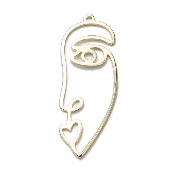 PandaHall Brass Pendants, Open Back Bezel, For DIY UV Resin, Epoxy Resin, Pressed Flower Jewelry, Human Face, Abstract Face, Long-Lasting...
PandaHall Brass Pendants, Open Back Bezel, For DIY UV Resin, Epoxy Resin, Pressed Flower Jewelry, Human Face, Abstract Face, Long-Lasting...