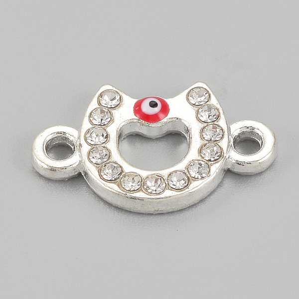 PandaHall Alloy Rhinestone Links connectors, Cadmium Free & Lead Free, Horseshoes with Evil Eye, Red, Silver Color Plated, 17.5x10.5x2.5mm...
PandaHall Alloy Rhinestone Links connectors, Cadmium Free & Lead Free, Horseshoes with Evil Eye, Red, Silver Color Plated, 17.5x10.5x2.5mm...