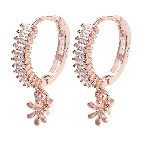 PandaHall 925 Sterling Silver Cubic Zirconia Hoop Earring Findings, with Flower Charms and Pinch Bails, for Half Drilled Beads, with S925...
PandaHall 925 Sterling Silver Cubic Zirconia Hoop Earring Findings, with Flower Charms and Pinch Bails, for Half Drilled Beads, with S925...