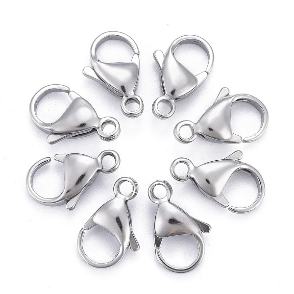 PandaHall 304 Stainless Steel Lobster Claw Clasps, Parrot Trigger Clasps, Manual Polishing, Stainless Steel Color, 15x9x4mm, Hole: 2mm 304...
PandaHall 304 Stainless Steel Lobster Claw Clasps, Parrot Trigger Clasps, Manual Polishing, Stainless Steel Color, 15x9x4mm, Hole: 2mm 304...