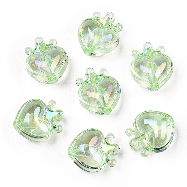 PandaHall UV Plating Transparent Rainbow Iridescent Acrylic Beads, Heart with Crown, Light Blue, 24.5x21.5x14mm, Hole: 3mm Acrylic Heart
PandaHall UV Plating Transparent Rainbow Iridescent Acrylic Beads, Heart with Crown, Light Blue, 24.5x21.5x14mm, Hole: 3mm Acrylic Heart
