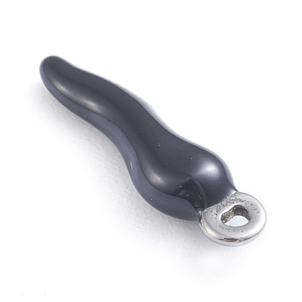 PandaHall 304 Stainless Steel Pendants, Enamelled Sequins, Horn of Plenty/Italian Horn Cornicello Charms, Stainless Steel Color, Black...
PandaHall 304 Stainless Steel Pendants, Enamelled Sequins, Horn of Plenty/Italian Horn Cornicello Charms, Stainless Steel Color, Black...