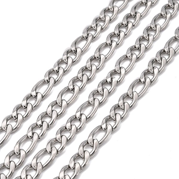 PandaHall 304 Stainless Steel Mother-Son Figaro Chains, Unwelded, Stainless Steel Color, 9mm 304 Stainless Steel
PandaHall 304 Stainless Steel Mother-Son Figaro Chains, Unwelded, Stainless Steel Color, 9mm 304 Stainless Steel
