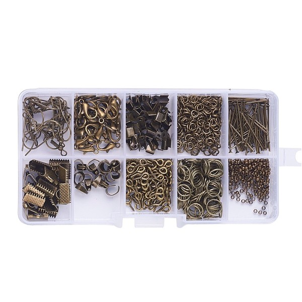 PandaHall DIY Jewelry Sets, Brass Crimp Beads and Iron Findings, with Tools, Antique Bronze, 13x6.8x2.1cm Metal
PandaHall DIY Jewelry Sets, Brass Crimp Beads and Iron Findings, with Tools, Antique Bronze, 13x6.8x2.1cm Metal