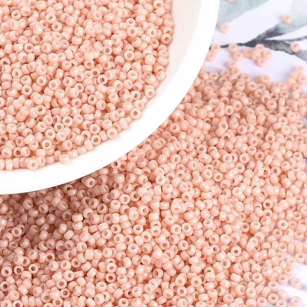 PandaHall MIYUKI Round Rocailles Beads, Japanese Seed Beads, (RR3327) Dyed Opaque Salmon, 15/0, 1.5mm, Hole: 0.7mm, about 5555pcs/bottle..., Pink
PandaHall MIYUKI Round Rocailles Beads, Japanese Seed Beads, (RR3327) Dyed Opaque Salmon, 15/0, 1.5mm, Hole: 0.7mm, about 5555pcs/bottle..., Pink