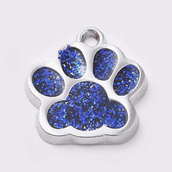 PandaHall Alloy Enamel Charms, with Glitter Powder, Dog Paw Prints, Platinum, Royal Blue, 17.7x16.6x2mm, Hole: 2mm Alloy+Enamel Others
PandaHall Alloy Enamel Charms, with Glitter Powder, Dog Paw Prints, Platinum, Royal Blue, 17.7x16.6x2mm, Hole: 2mm Alloy+Enamel Others
