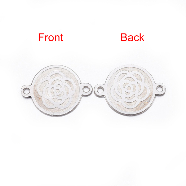 PandaHall 304 Stainless Steel Links connectors, Flat Round with Flower, Stainless Steel Color, 16x11x0.8mm, Hole: 1mm 304 Stainless Steel...
PandaHall 304 Stainless Steel Links connectors, Flat Round with Flower, Stainless Steel Color, 16x11x0.8mm, Hole: 1mm 304 Stainless Steel...