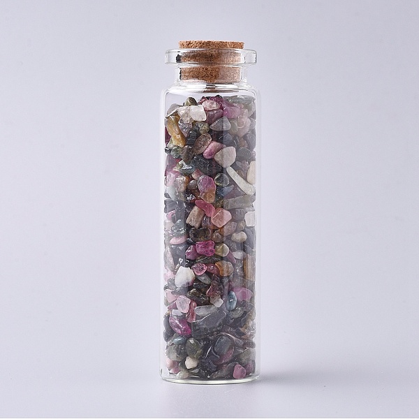 PandaHall Glass Wishing Bottle, For Pendant Decoration, with Tourmaline Chip Beads Inside and Cork Stopper, 22x71mm Tourmaline Bottle
PandaHall Glass Wishing Bottle, For Pendant Decoration, with Tourmaline Chip Beads Inside and Cork Stopper, 22x71mm Tourmaline Bottle