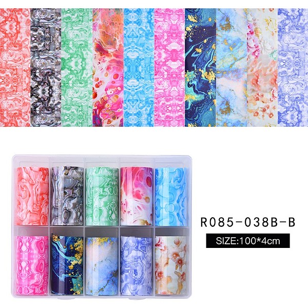 PandaHall Nail Art Transfer Stickers, Nail Decals, DIY Nail Tips Decoration for Women, Mixed Color, Cloud Pattern, 100x4cm, 10rolls/box..., Multicolor
PandaHall Nail Art Transfer Stickers, Nail Decals, DIY Nail Tips Decoration for Women, Mixed Color, Cloud Pattern, 100x4cm, 10rolls/box..., Multicolor