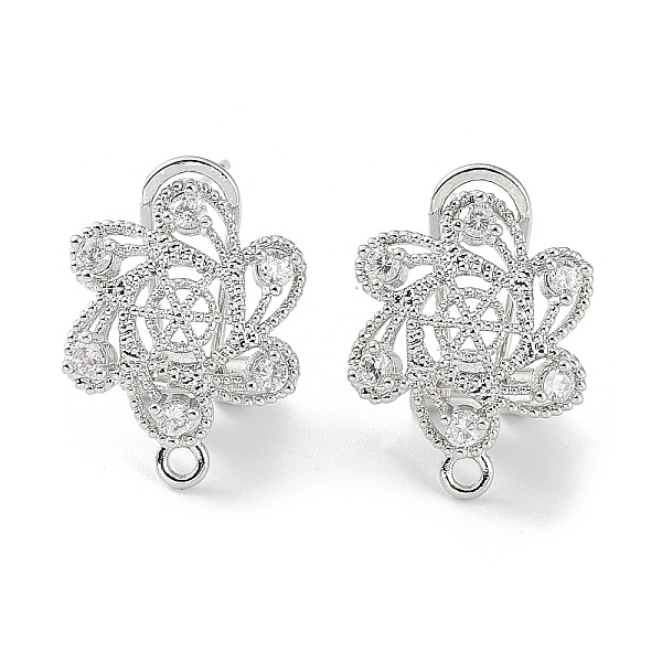PandaHall Hollow Star Brass Micro Pave Cubic Zirconia Stud Earrings Finding, with Horizontal Loops, Cadmium Free & Lead Free, Platinum..., Clear
PandaHall Hollow Star Brass Micro Pave Cubic Zirconia Stud Earrings Finding, with Horizontal Loops, Cadmium Free & Lead Free, Platinum..., Clear