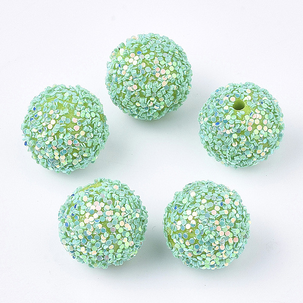 PandaHall Acrylic Beads, Glitter Beads,with Sequins/Paillette, Round, Aquamarine, 12x11mm, Hole: 2mm Acrylic Round Green
PandaHall Acrylic Beads, Glitter Beads,with Sequins/Paillette, Round, Aquamarine, 12x11mm, Hole: 2mm Acrylic Round Green