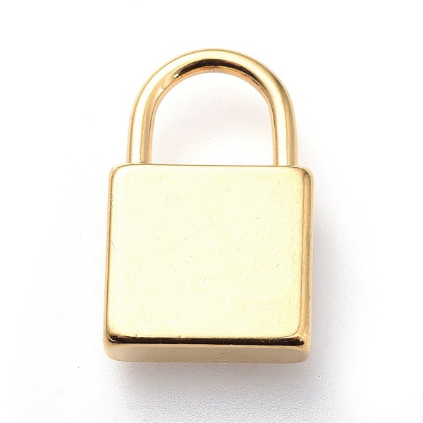 PandaHall 304 Stainless Steel Pendants, Padlock, Golden, 19x12x4mm, Hole: 7x6mm 304 Stainless Steel Lock
PandaHall 304 Stainless Steel Pendants, Padlock, Golden, 19x12x4mm, Hole: 7x6mm 304 Stainless Steel Lock