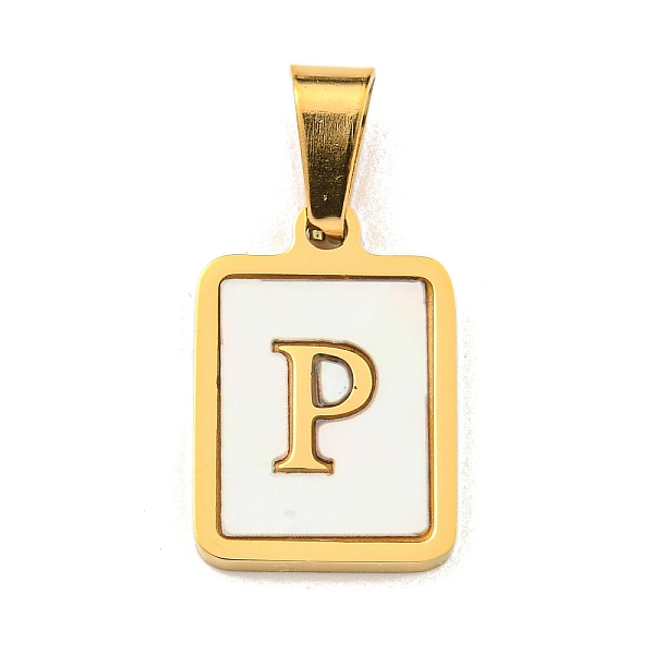 PandaHall Vacuum Plating 304 Stainless Steel Pave Natural White Shell Pendants, Rectangle with Letter Charms, Golden, Letter P...
PandaHall Vacuum Plating 304 Stainless Steel Pave Natural White Shell Pendants, Rectangle with Letter Charms, Golden, Letter P...