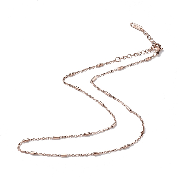 PandaHall Ion Plating(IP) 304 Stainless Steel Column Link Chain Necklace for Men Women, Rose Gold, 15.98 inch(40.6cm) 304 Stainless Steel
PandaHall Ion Plating(IP) 304 Stainless Steel Column Link Chain Necklace for Men Women, Rose Gold, 15.98 inch(40.6cm) 304 Stainless Steel