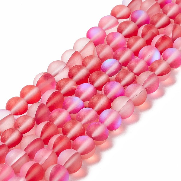 PandaHall Synthetic Moonstone Beads Strands, Frosted, Round, Red, 8mm, Hole: 1mm, about 43~47pcs/strand, 14.37''~15.08''(36.5~38.3cm)...
PandaHall Synthetic Moonstone Beads Strands, Frosted, Round, Red, 8mm, Hole: 1mm, about 43~47pcs/strand, 14.37''~15.08''(36.5~38.3cm)...