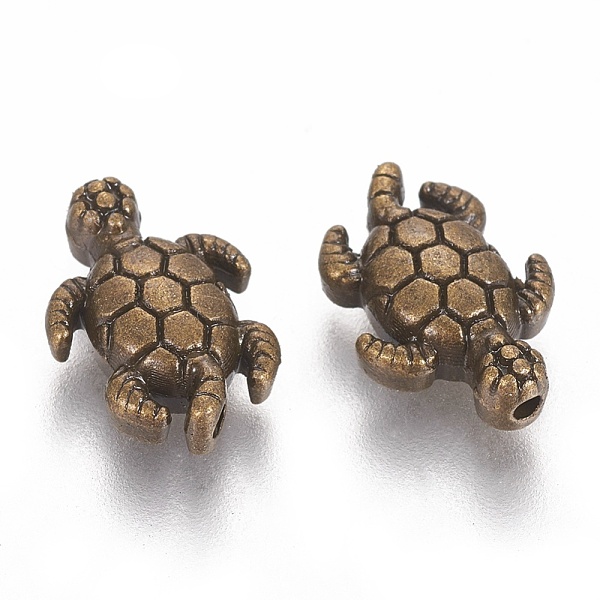 PandaHall Tibetan Style Alloy Beads, Tortoise, Cadmium Free & Nickel Free & Lead Free, Antique Bronze, 12.5x9x4mm, Hole: 1mm, about...
PandaHall Tibetan Style Alloy Beads, Tortoise, Cadmium Free & Nickel Free & Lead Free, Antique Bronze, 12.5x9x4mm, Hole: 1mm, about...
