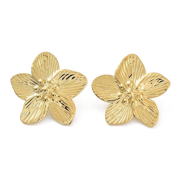PandaHall Flower 304 Stainless Steel Stud Earrings, Real 18K Gold Plated, 28x29.5mm 304 Stainless Steel Flower
PandaHall Flower 304 Stainless Steel Stud Earrings, Real 18K Gold Plated, 28x29.5mm 304 Stainless Steel Flower