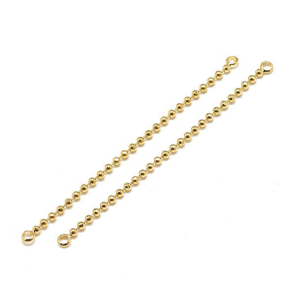 PandaHall Brass Ball Chain Links connectors, Real 18K Gold Plated, 55x2x2mm, Hole: 1mm Brass Others
PandaHall Brass Ball Chain Links connectors, Real 18K Gold Plated, 55x2x2mm, Hole: 1mm Brass Others