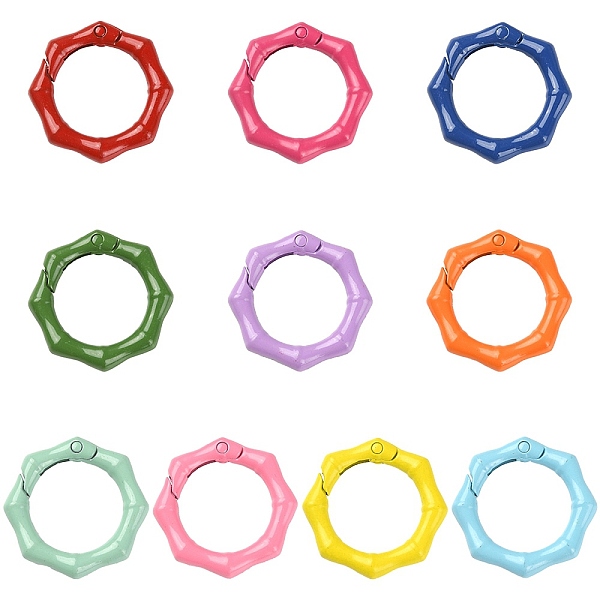 PandaHall 10Pcs Spray Painted Alloy Spring Gate Rings, Octagon, Mixed Color, 30x28x5mm, inner diameter: 19mm Alloy Multicolor
PandaHall 10Pcs Spray Painted Alloy Spring Gate Rings, Octagon, Mixed Color, 30x28x5mm, inner diameter: 19mm Alloy Multicolor