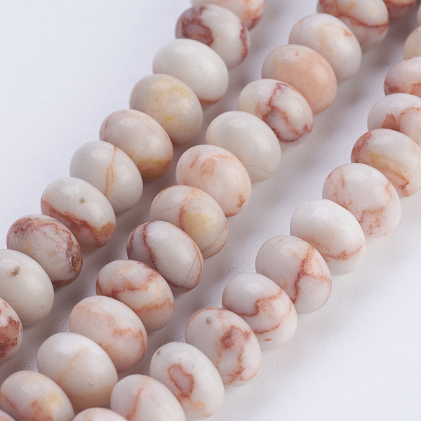 PandaHall Natural Red Line Jasper Beads Strands, Rondelle, 8x5~5.5mm, Hole: 0.8mm, about 70pcs/strand, 14.8 inch(37.5cm) Red Line Jasper...
PandaHall Natural Red Line Jasper Beads Strands, Rondelle, 8x5~5.5mm, Hole: 0.8mm, about 70pcs/strand, 14.8 inch(37.5cm) Red Line Jasper...