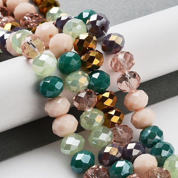 PandaHall Glass Beads Strands, Faceted, Rondelle, Blanched Almond, 10x8mm, Hole: 1mm, about 63~65pcs/strand, 19.2~20 inch(48~50cm) Glass...
PandaHall Glass Beads Strands, Faceted, Rondelle, Blanched Almond, 10x8mm, Hole: 1mm, about 63~65pcs/strand, 19.2~20 inch(48~50cm) Glass...