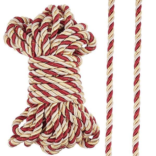 PandaHall Gorgecraft Polyester Twisted Cords, Curtain Rope Accesories, Red, 8mm Polyester Red
PandaHall Gorgecraft Polyester Twisted Cords, Curtain Rope Accesories, Red, 8mm Polyester Red
