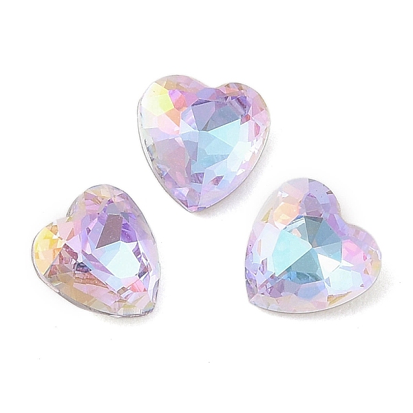 PandaHall Glass Rhinestone Cabochons, Flat Back & Back Plated, Faceted, Heart, Vitrail Light, 8x8x4mm Glass Rhinestone Heart Purple
PandaHall Glass Rhinestone Cabochons, Flat Back & Back Plated, Faceted, Heart, Vitrail Light, 8x8x4mm Glass Rhinestone Heart Purple