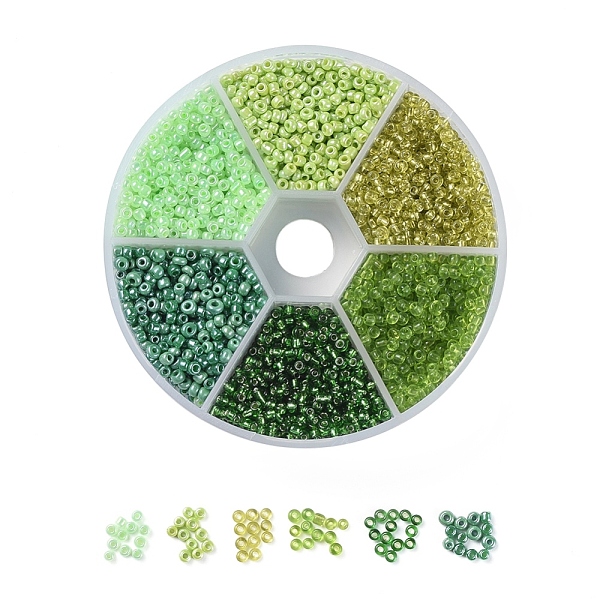 PandaHall 6 Colors 12/0 Glass Seed Beads, Opaque Colors Lustered & Silver Lined & Transparent & Ceylon, Round, Green, 12/0, 2mm, Hole: 1mm...
PandaHall 6 Colors 12/0 Glass Seed Beads, Opaque Colors Lustered & Silver Lined & Transparent & Ceylon, Round, Green, 12/0, 2mm, Hole: 1mm...
