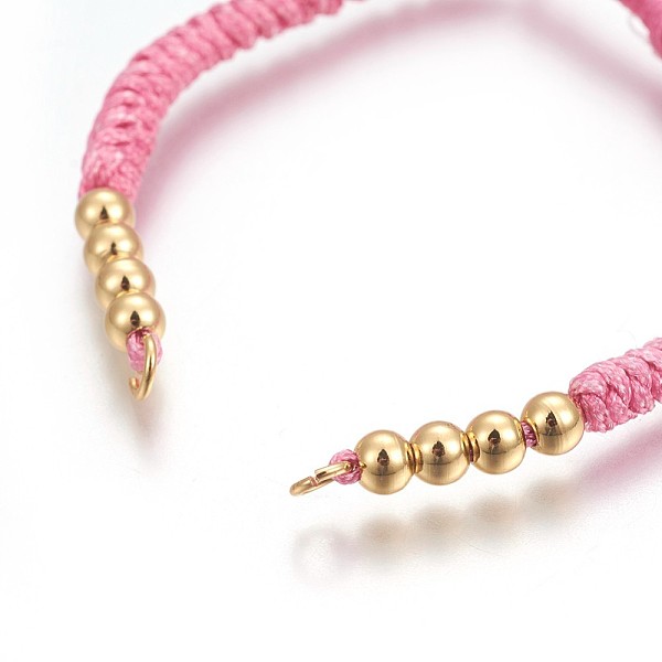 PandaHall Nylon Cord Braided Bead Bracelets Making, with Brass Beads, Long-Lasting Plated, Real 24K Gold Plated, Pearl Pink, 10-1/4 inch...
PandaHall Nylon Cord Braided Bead Bracelets Making, with Brass Beads, Long-Lasting Plated, Real 24K Gold Plated, Pearl Pink, 10-1/4 inch...