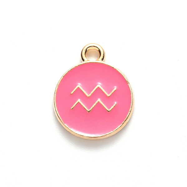 PandaHall Alloy Enamel Pendants, Cadmium Free & Lead Free, Flat Round with Constellation, Light Gold, Cerise, Aquarius, 22x18x2mm, Hole..., Red
PandaHall Alloy Enamel Pendants, Cadmium Free & Lead Free, Flat Round with Constellation, Light Gold, Cerise, Aquarius, 22x18x2mm, Hole..., Red