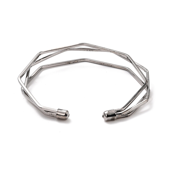PandaHall Triple Line Cuff Bangles, Wire Wrap Iron Open Bangle for Women, Gunmetal, Inner Diameter: 2-3/8 inch(5.9cm) Iron
PandaHall Triple Line Cuff Bangles, Wire Wrap Iron Open Bangle for Women, Gunmetal, Inner Diameter: 2-3/8 inch(5.9cm) Iron