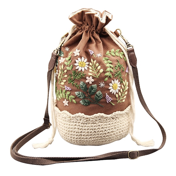 PandaHall Flower Lace Embroidery Crossbody Bag Kits with Instructions, Embroidery Starter Kit for Beginners Arts, Sienna, Finish Product..., Brown
PandaHall Flower Lace Embroidery Crossbody Bag Kits with Instructions, Embroidery Starter Kit for Beginners Arts, Sienna, Finish Product..., Brown