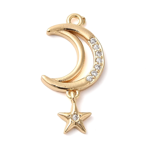 PandaHall Brass Micro Pave Clear Cubic Zirconia Pendants, Moon & Star, Real 18K Gold Plated, 23x11x2mm, Hole: 1.4mm Brass+Cubic Zirconia...
PandaHall Brass Micro Pave Clear Cubic Zirconia Pendants, Moon & Star, Real 18K Gold Plated, 23x11x2mm, Hole: 1.4mm Brass+Cubic Zirconia...