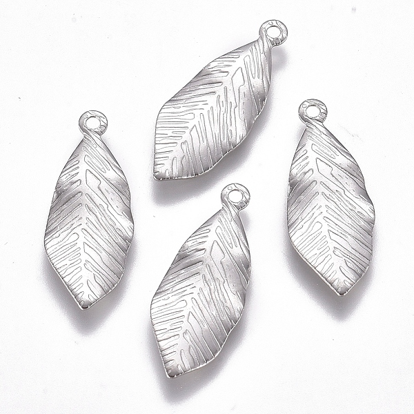 PandaHall 304 Stainless Steel Pendants, Leaf, Stainless Steel Color, 18.5x7.5x0.5mm, Hole: 1mm 304 Stainless Steel Leaf
PandaHall 304 Stainless Steel Pendants, Leaf, Stainless Steel Color, 18.5x7.5x0.5mm, Hole: 1mm 304 Stainless Steel Leaf